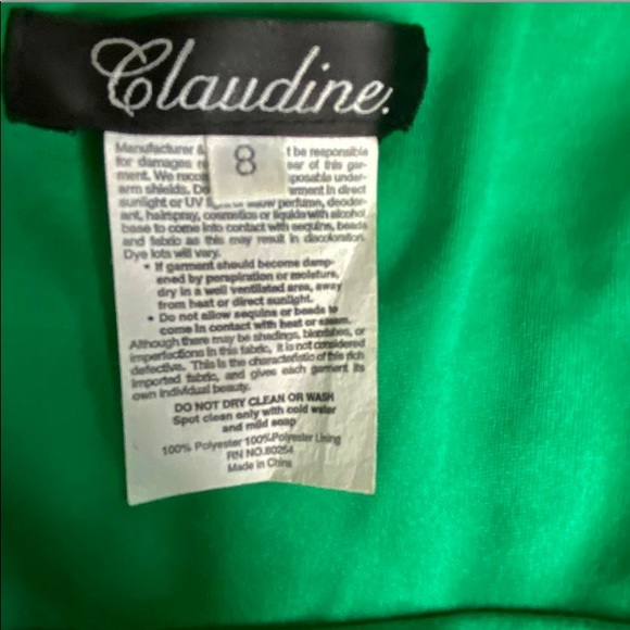 Claudine For Alyce Paris Women’s Jersey Dress Slit - Picture 10 of 12